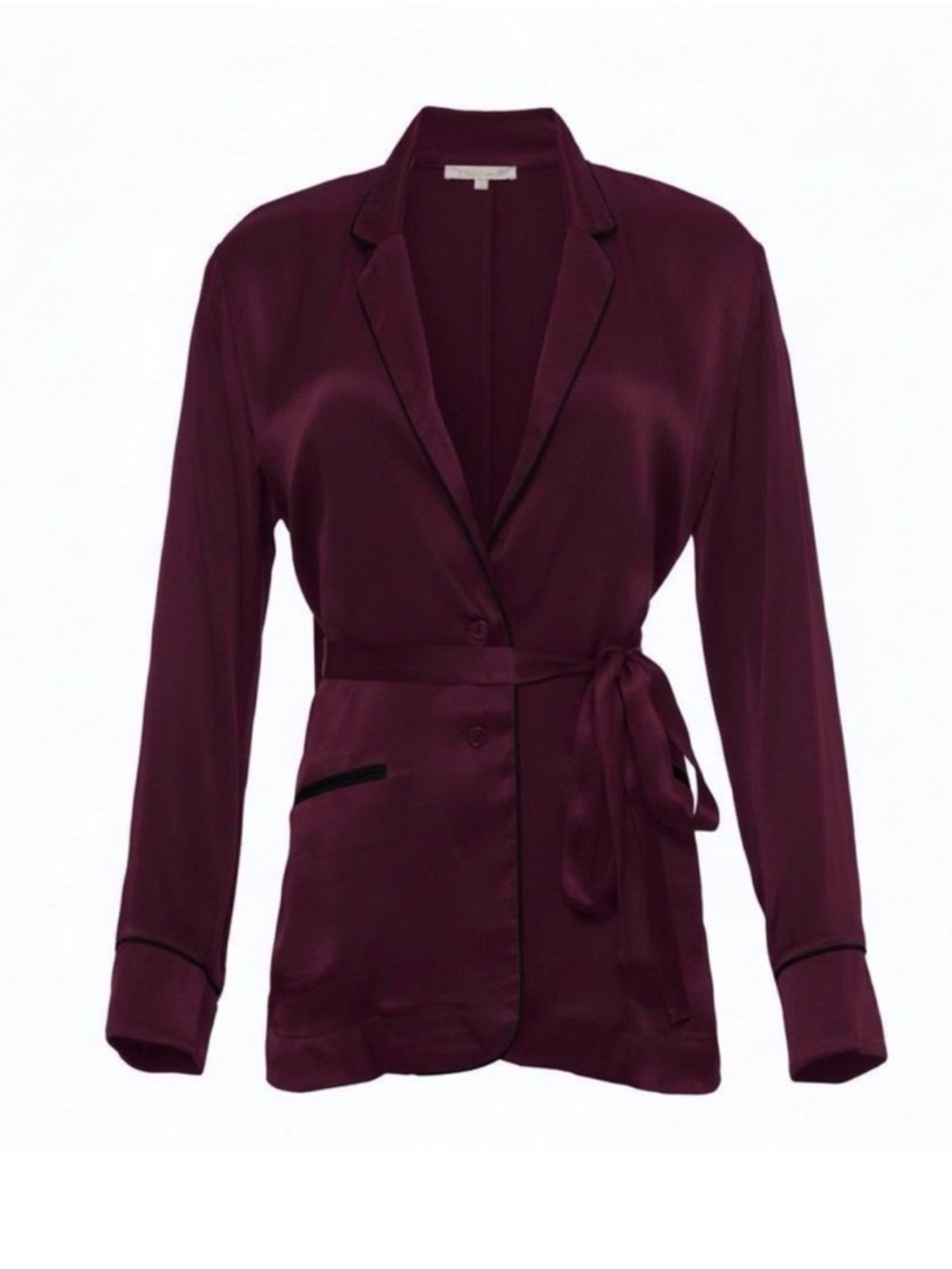 Gold Hawk Maroon Blazer with Black Detail Size Small